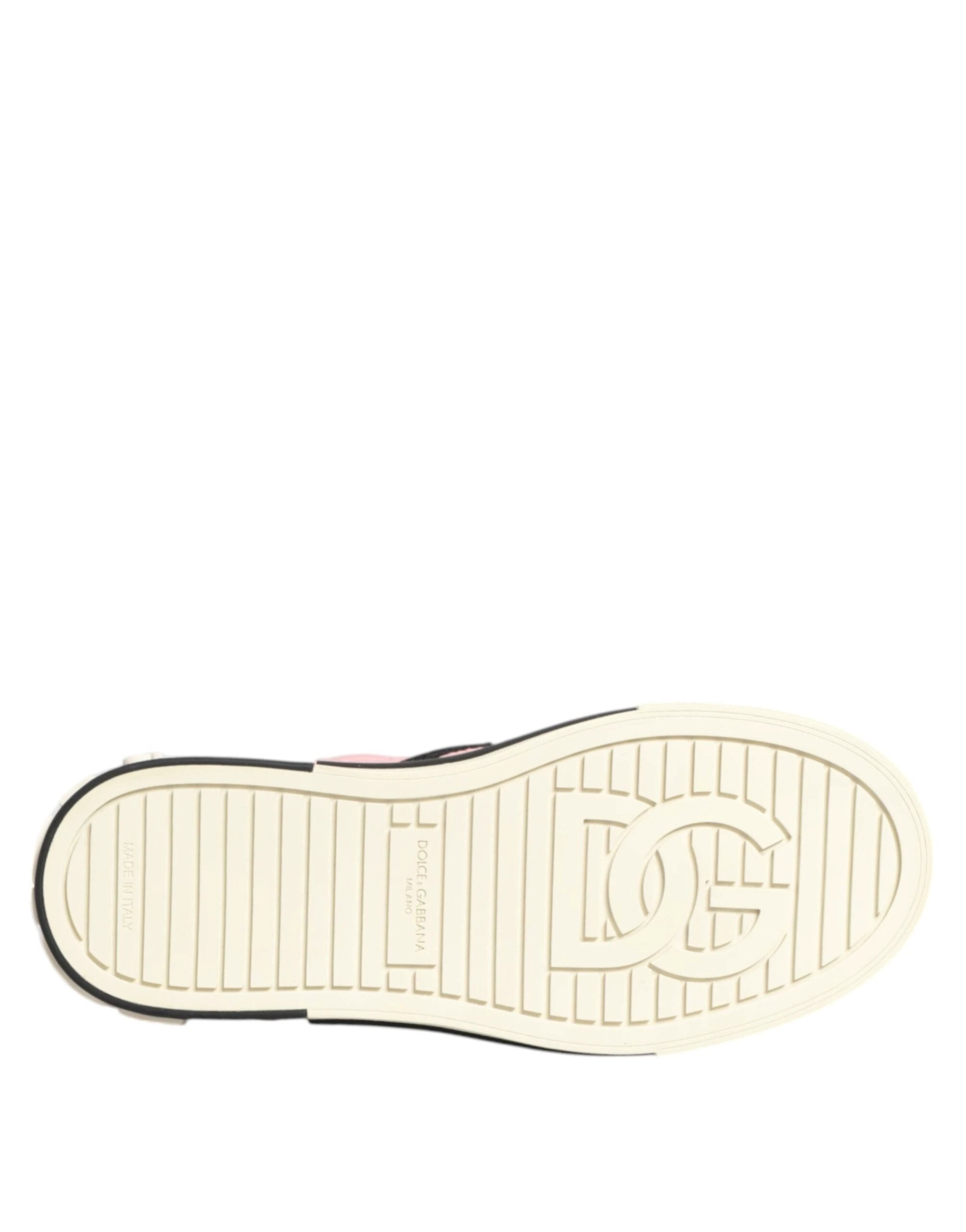 Dolce & Gabbana Pink Quilted Nylon Slip-On Sneaker Shoes by Dolce & Gabbana