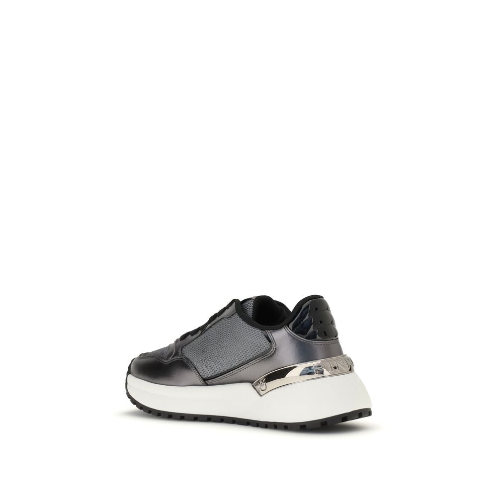 PINKO Gray Polyethylene Chunky Sneakers