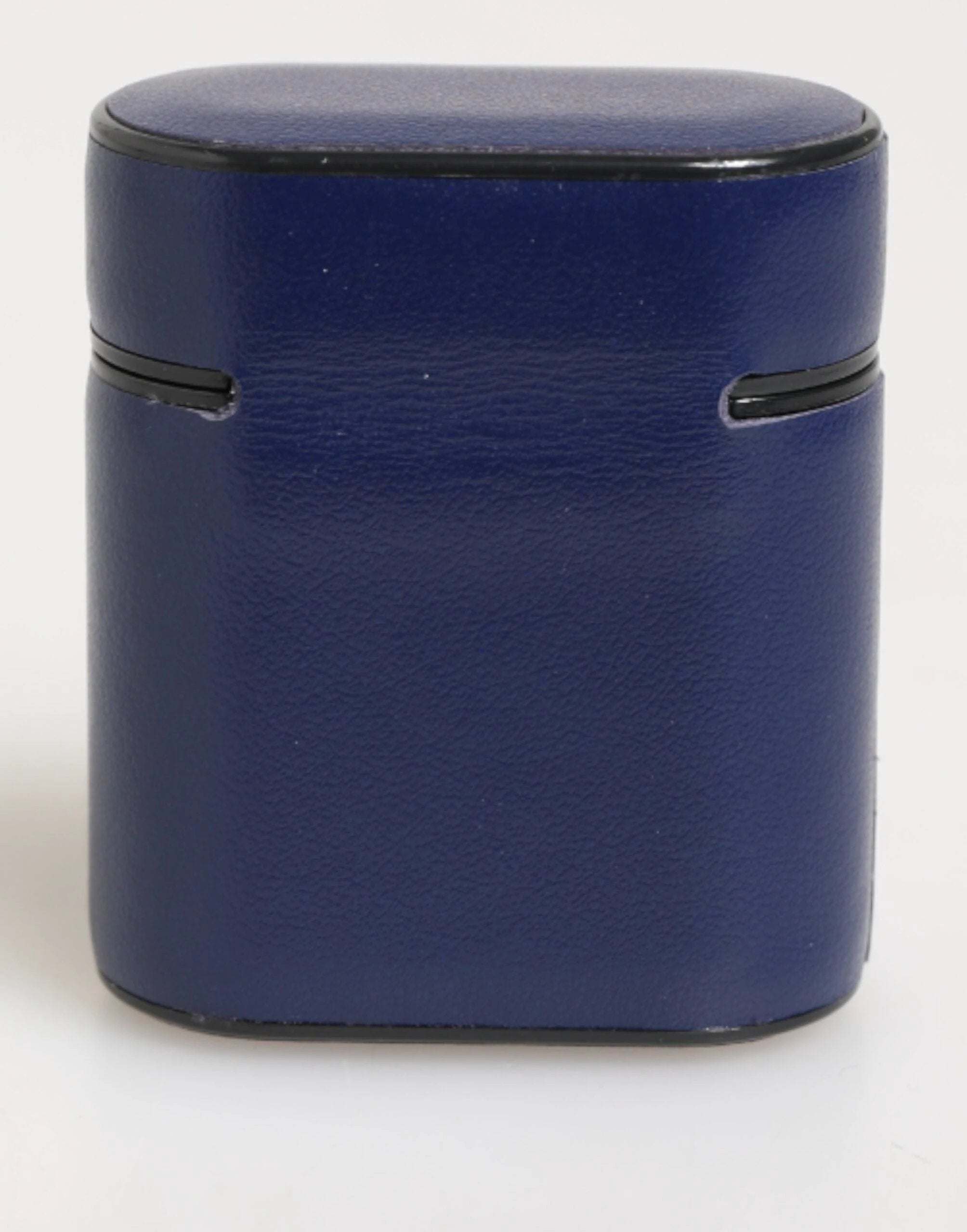 Dolce & Gabbana Blue Leather Logo Print Flip Holder Men Airpods Case by Dolce & Gabbana