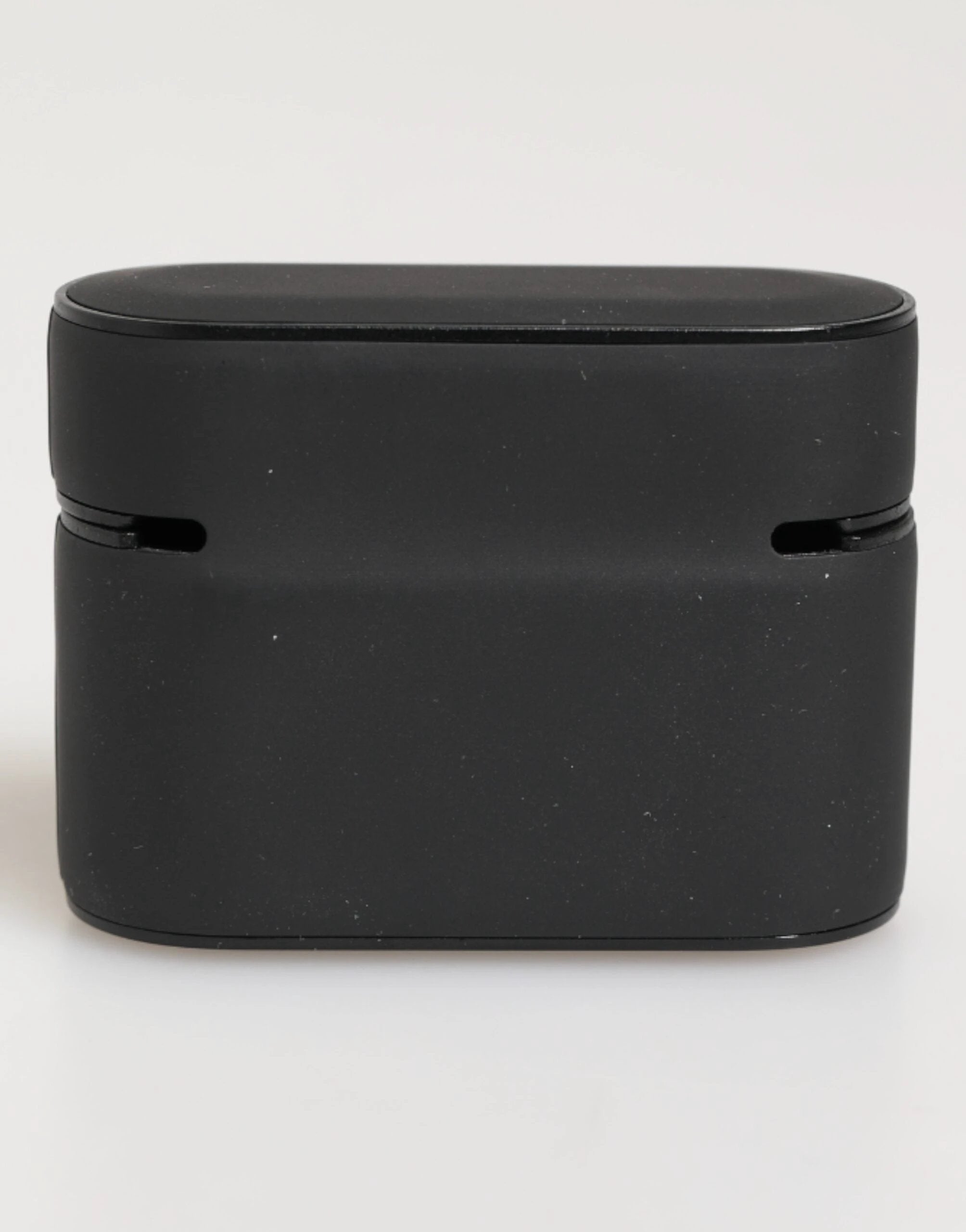 Dolce & Gabbana Black Yellow Rubber Logo Embossed Accessory Airpods Case by Dolce & Gabbana