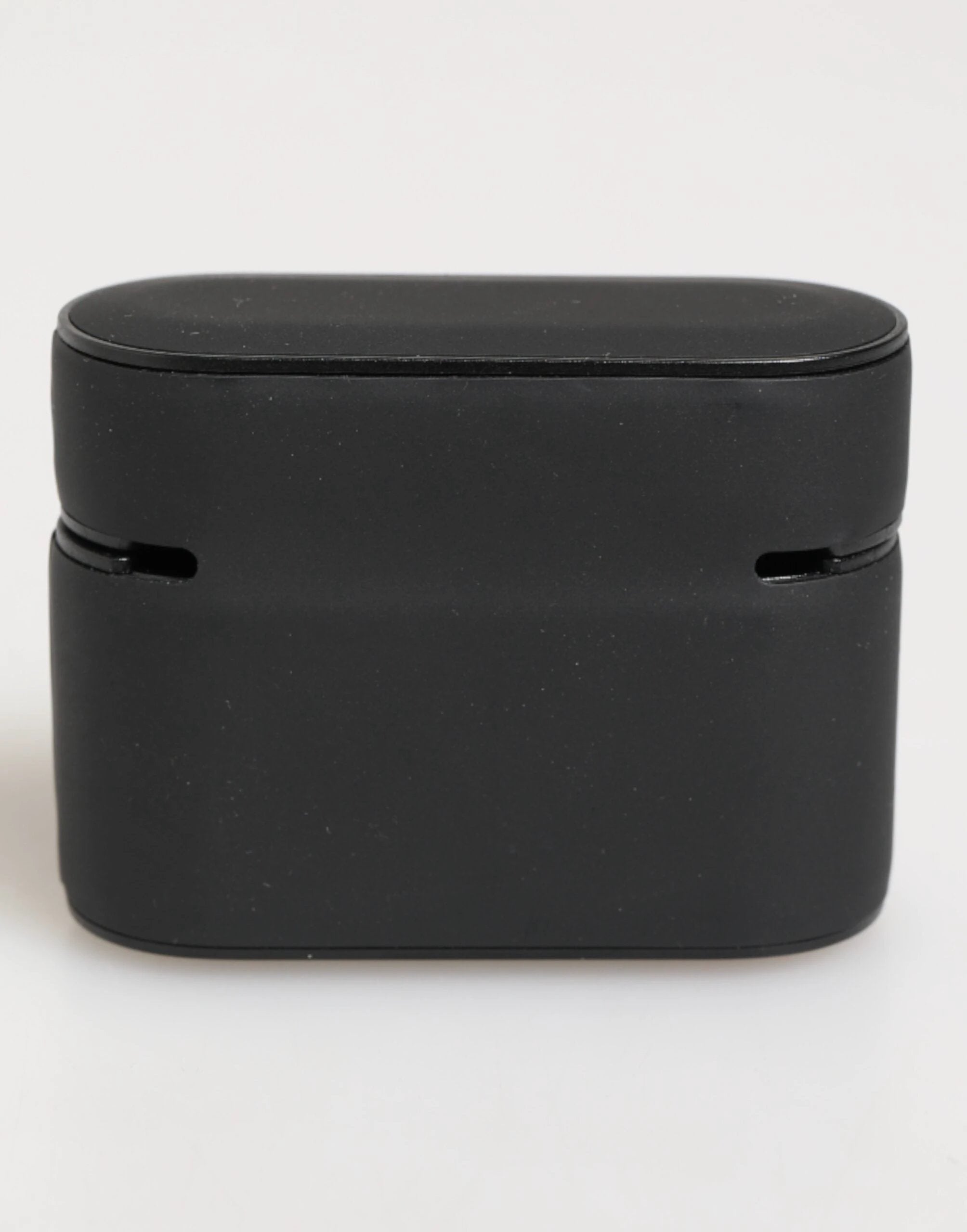 Dolce & Gabbana Black Orange Rubber Logo Embossed Accessory Airpods Case by Dolce & Gabbana