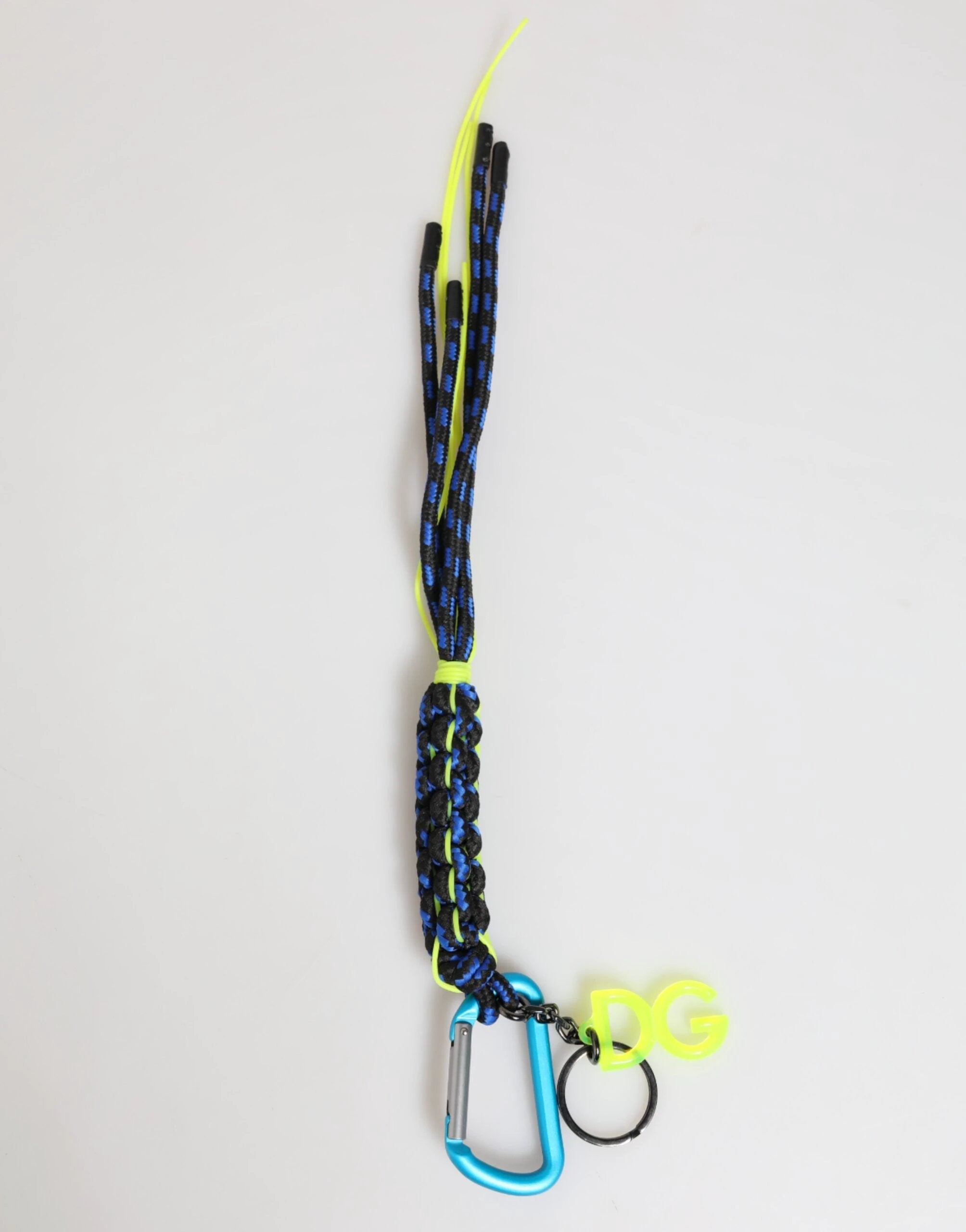 Dolce & Gabbana Multicolor Polyester Tape String DG Logo Keychain Keyring by Dolce & Gabbana