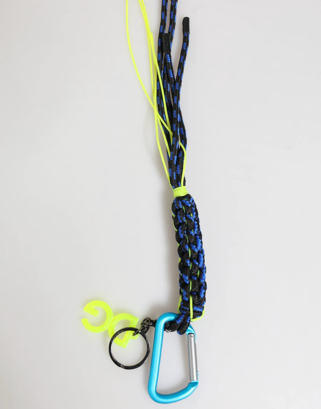 Dolce & Gabbana Multicolor Polyester Tape String DG Logo Keychain Keyring by Dolce & Gabbana