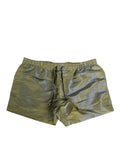 Dolce & Gabbana Green Polyester Metallic Logo Print Men Swimwear by Dolce & Gabbana