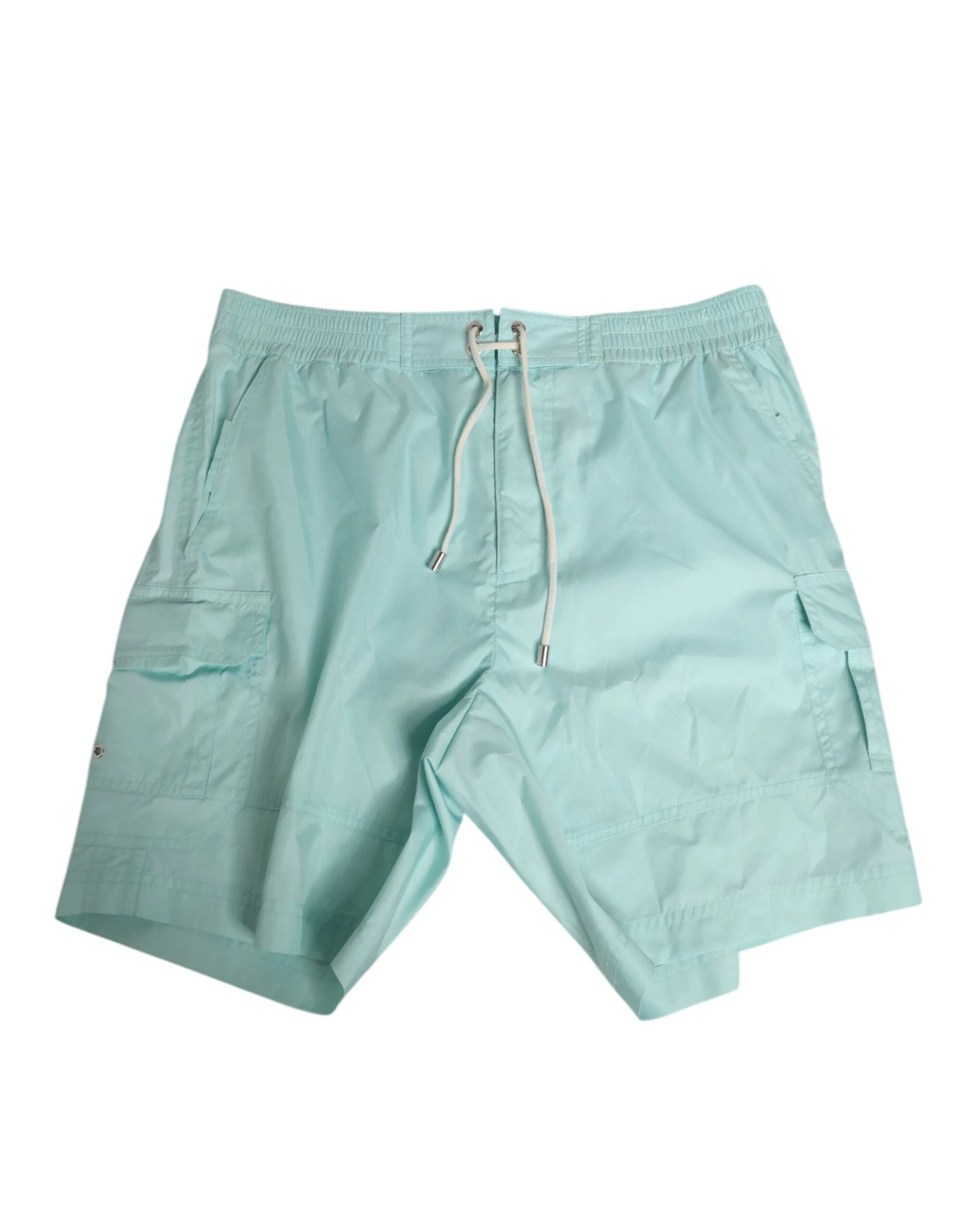 Dolce & Gabbana Aqua Blue Polyester Beachwear Men Shorts Swimwear by Dolce & Gabbana