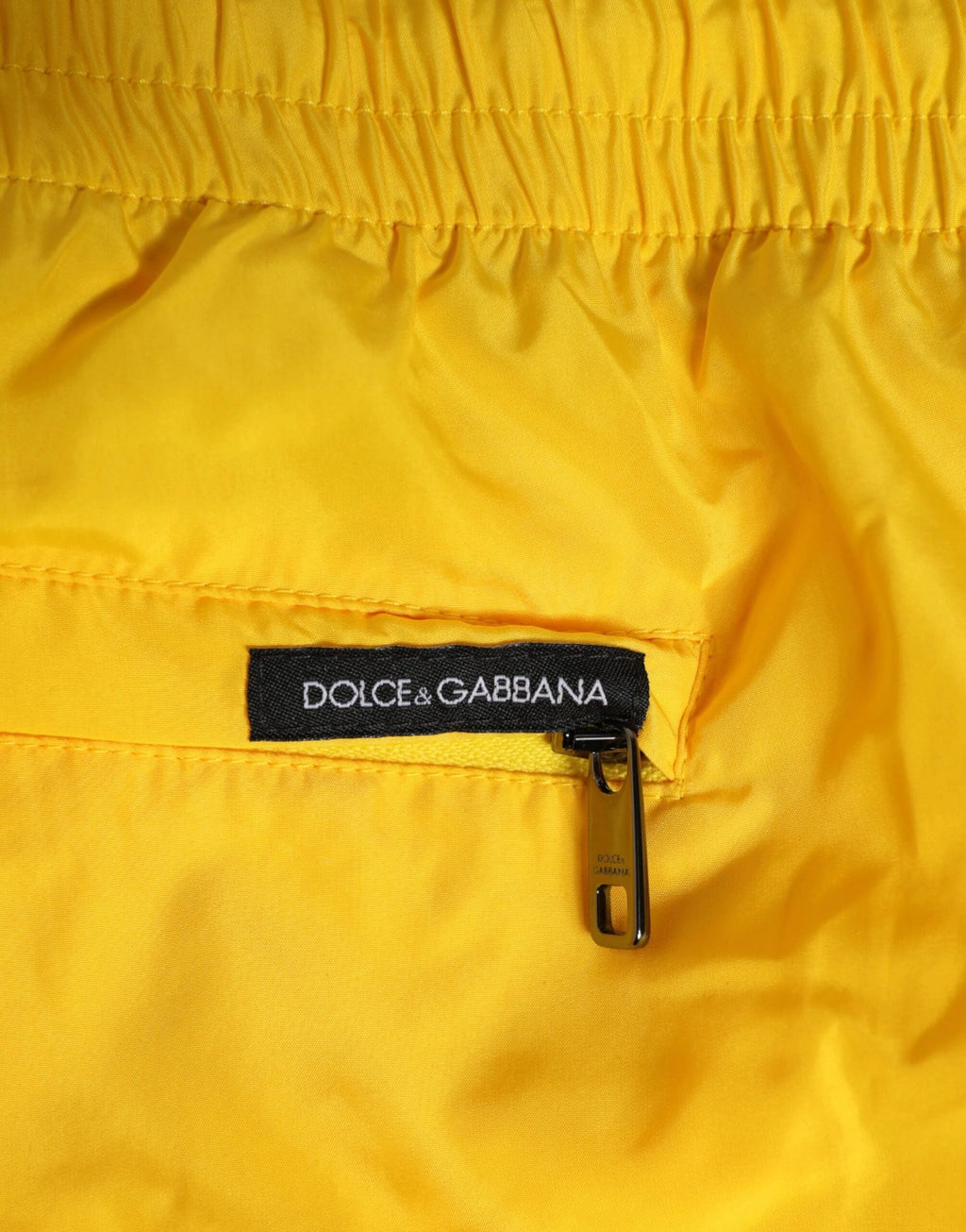 Dolce & Gabbana Yellow Drawstring Beachwear Men Shorts Swimwear by Dolce & Gabbana