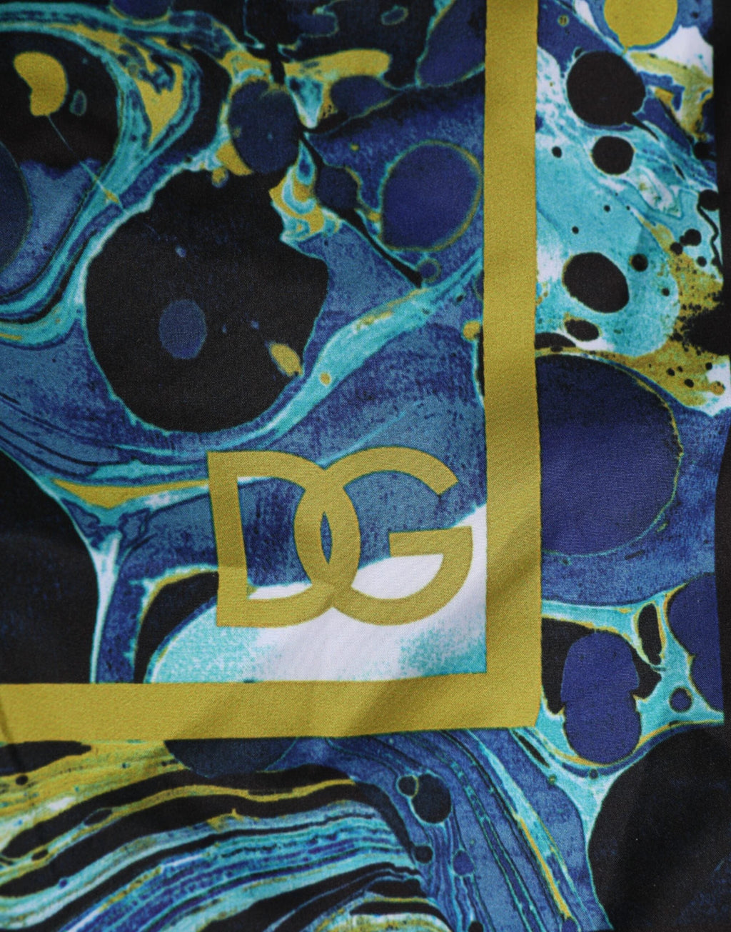 Dolce & Gabbana Blue Marble Print Logo Men Boxer Short Swimwear by Dolce & Gabbana