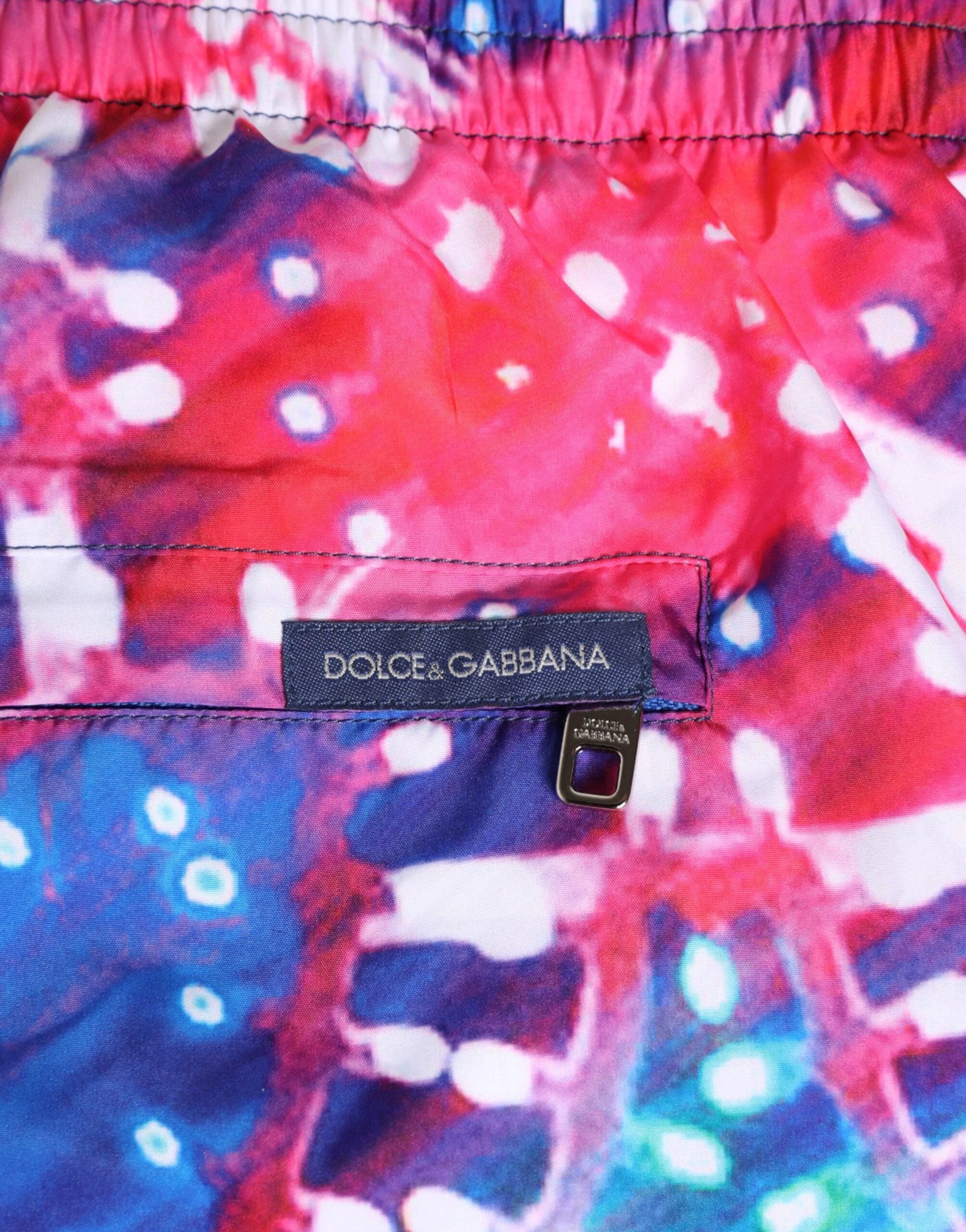 Dolce & Gabbana Multicolor Neon Print Polyester Shorts Swimwear by Dolce & Gabbana