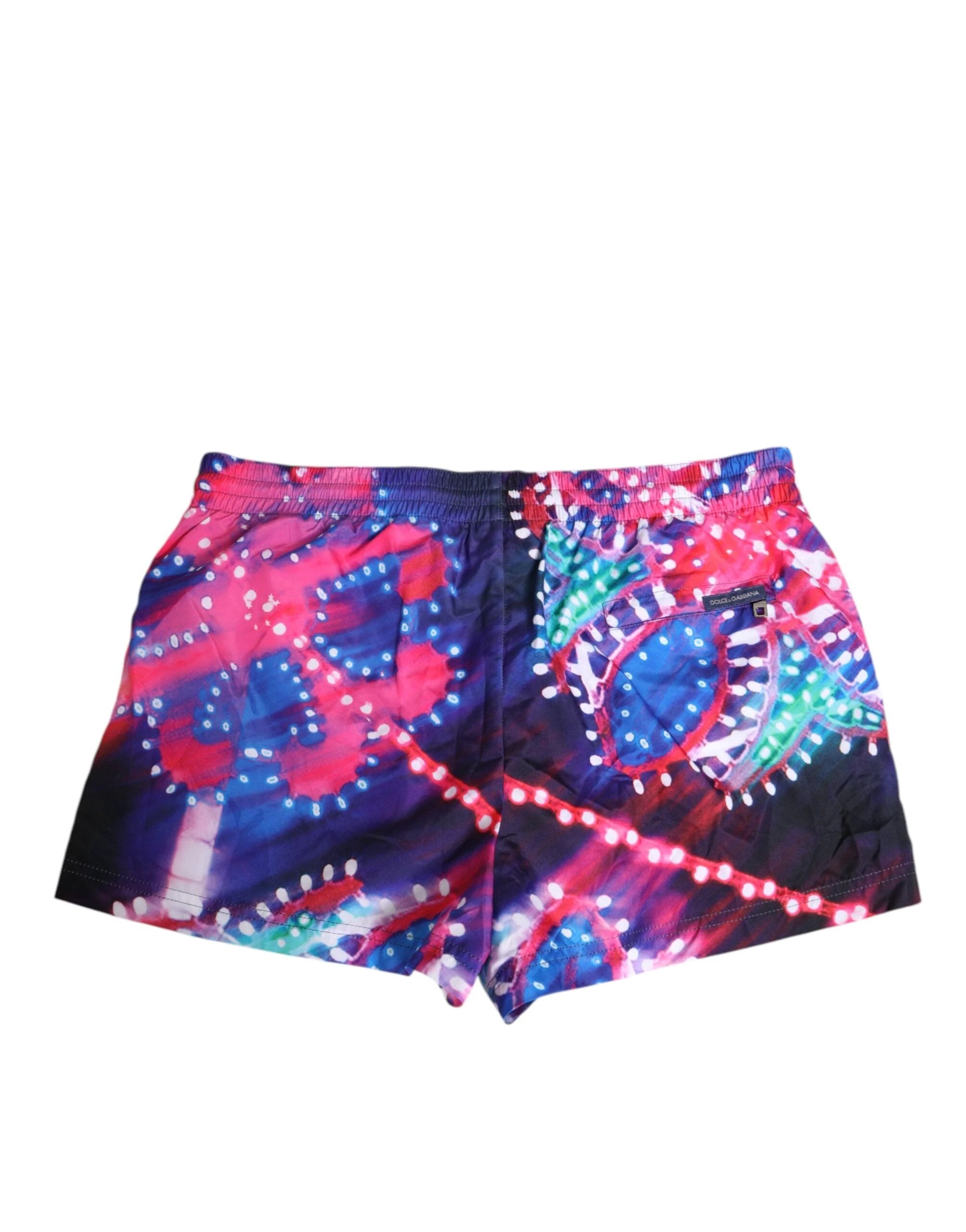 Dolce & Gabbana Multicolor Neon Print Polyester Shorts Swimwear by Dolce & Gabbana