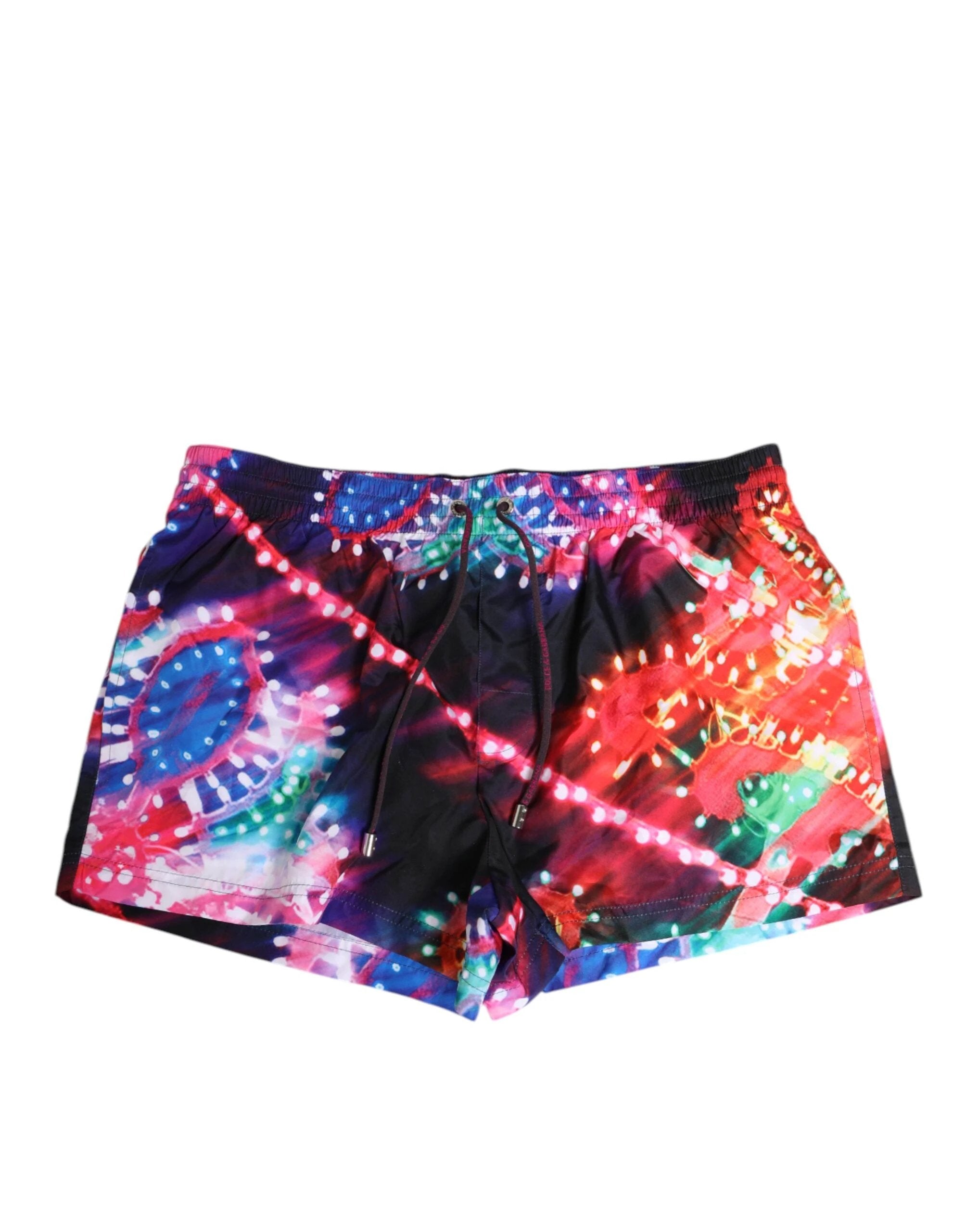 Dolce & Gabbana Multicolor Neon Print Polyester Shorts Swimwear by Dolce & Gabbana