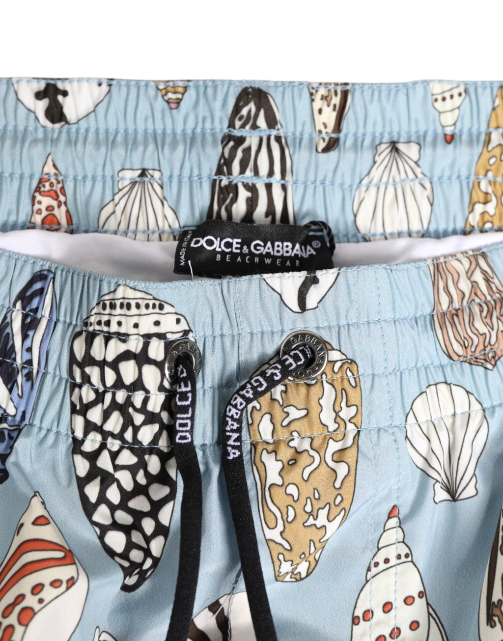 Dolce & Gabbana Blue Seashell Print Nylon Men Shorts Swimwear by Dolce & Gabbana