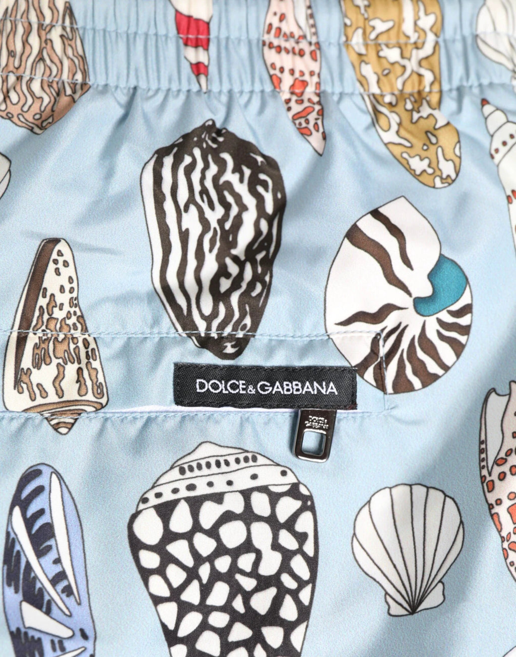 Dolce & Gabbana Blue Seashell Print Nylon Men Shorts Swimwear by Dolce & Gabbana