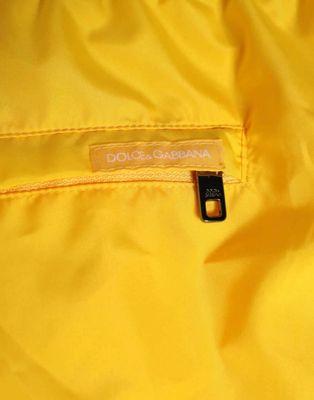 Dolce & Gabbana Yellow Nylon Logo Print Men Boxer Short Swimwear by Dolce & Gabbana