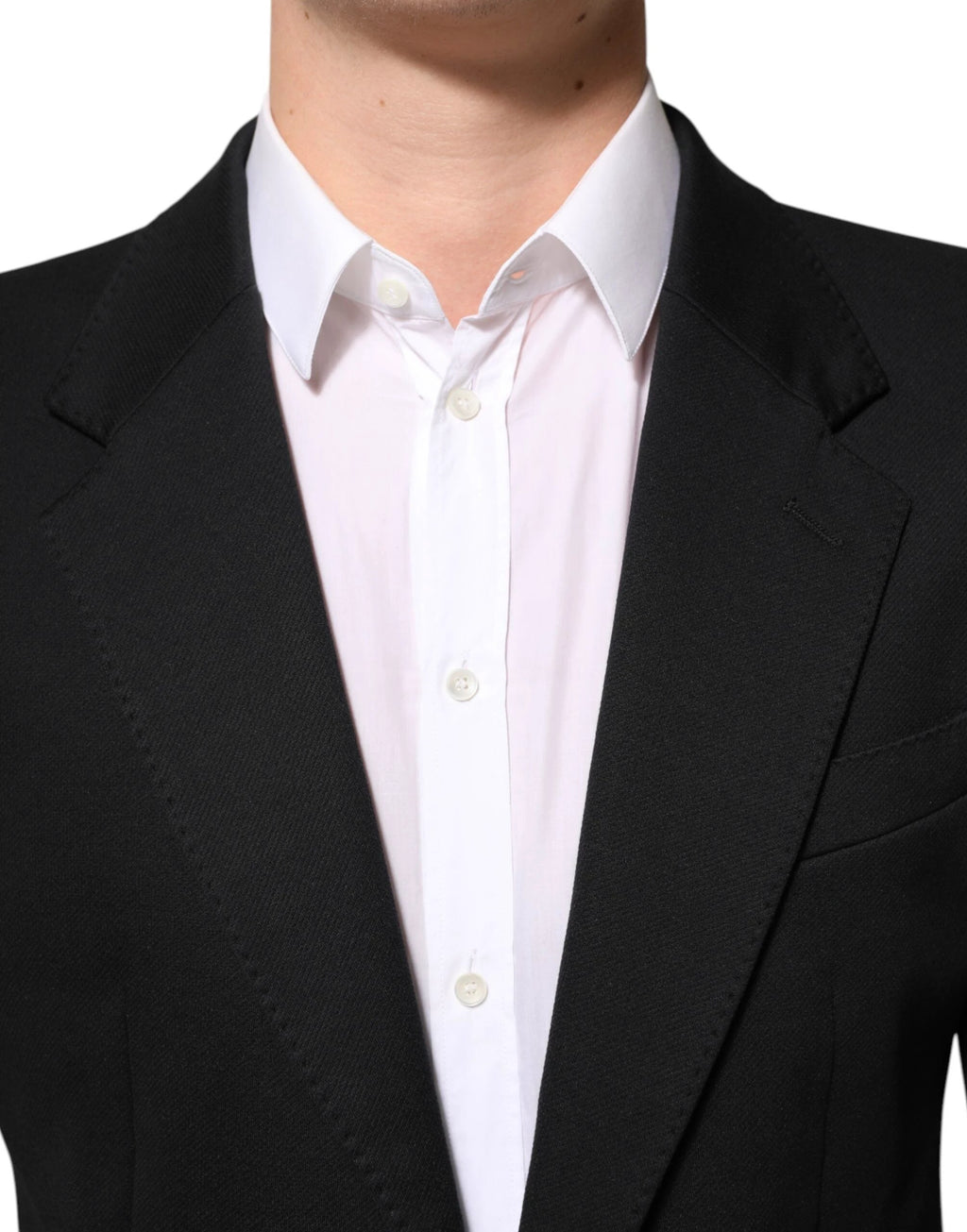 Dolce & Gabbana Dark Blue Cotton Men Jacket Coat Blazer Suit by Dolce & Gabbana