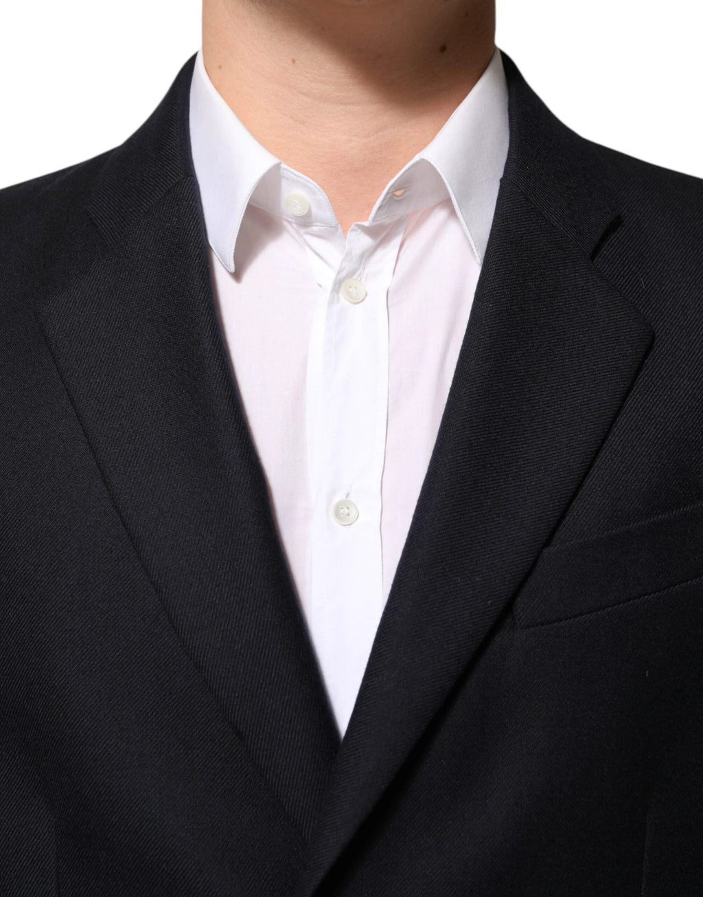 Dolce & Gabbana Dark Blue Wool Men Jacket Coat Blazer Suit by Dolce & Gabbana