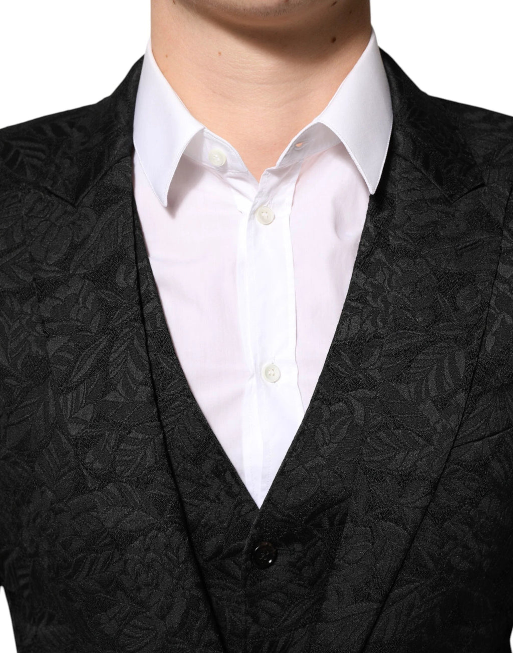 Dolce & Gabbana Black 3 Piece Brocade Jacquard Suit MARTINI by Dolce & Gabbana