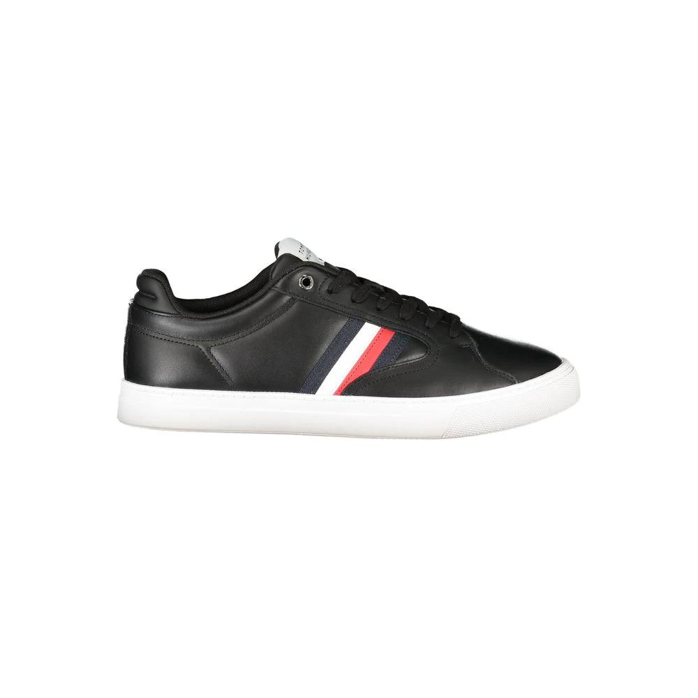 Baskets Tommy Hilfiger noires en polyester pour homme