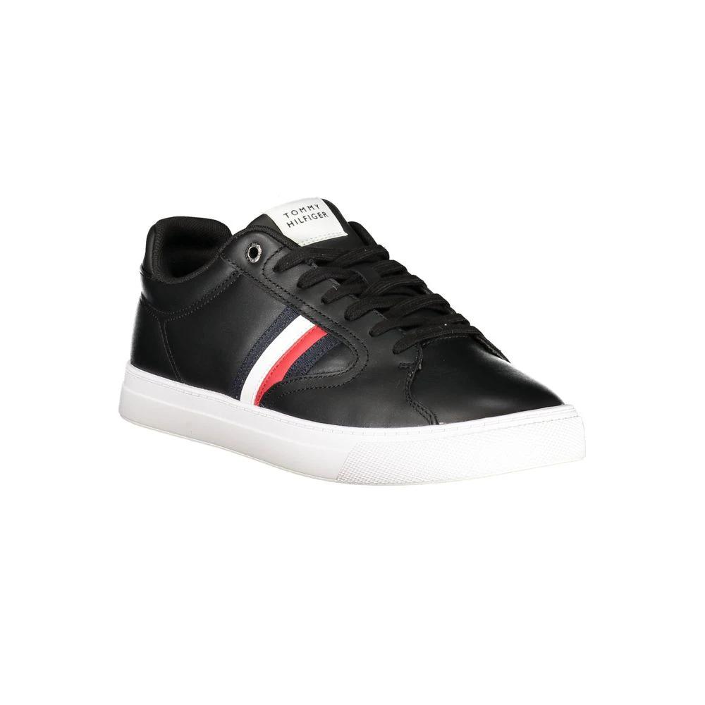 Baskets Tommy Hilfiger noires en polyester pour homme