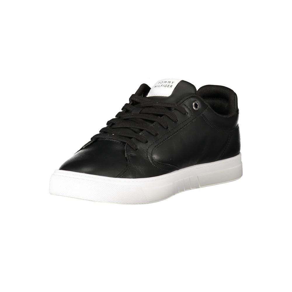Baskets Tommy Hilfiger noires en polyester pour homme
