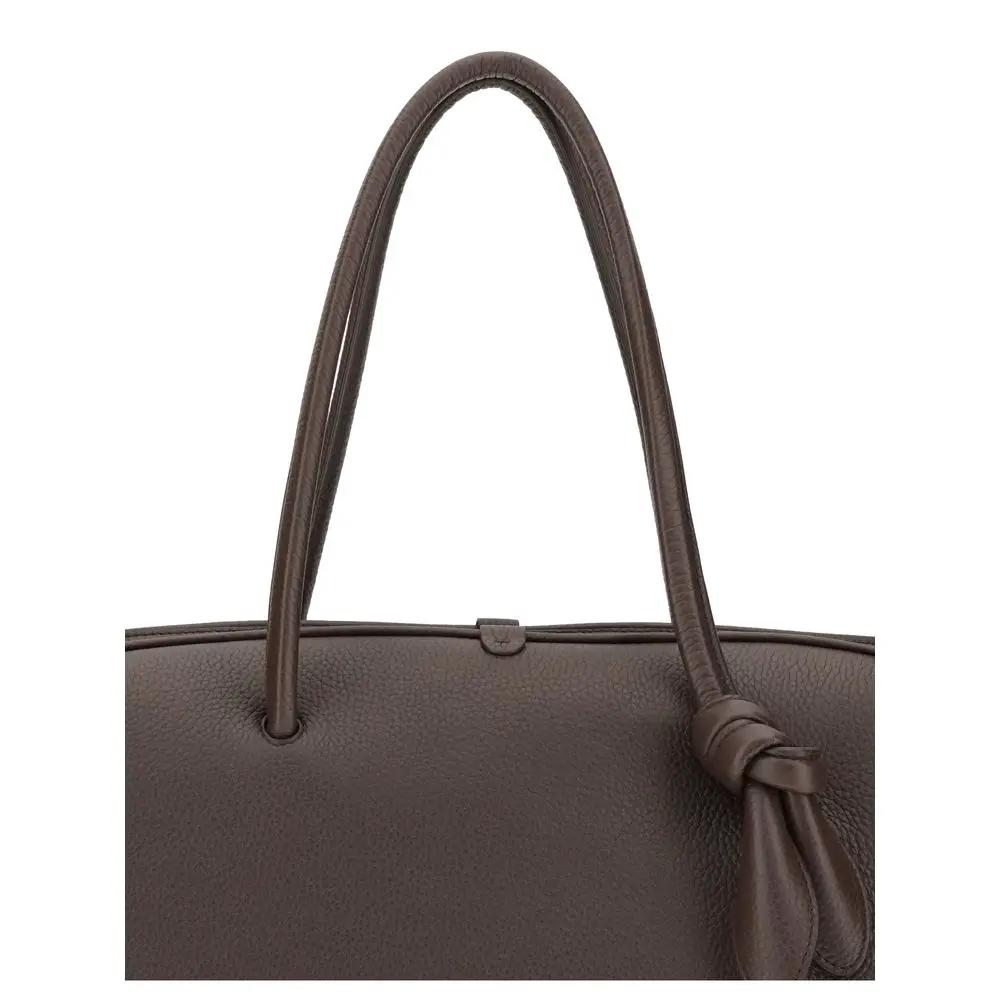 Sac à main Jacquemus Bos Taurus en cuir de veau marron