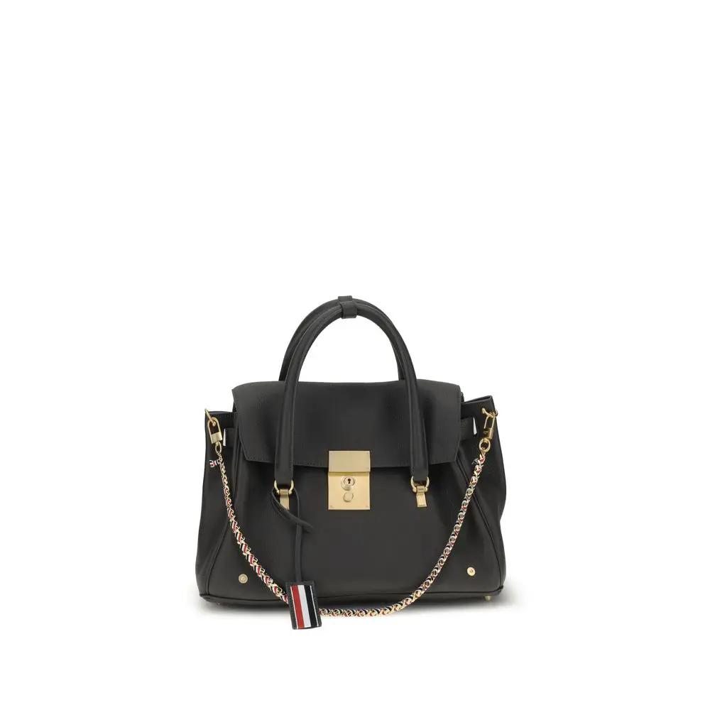 Sac à main Thom Browne en cuir de veau gris Bos Taurus