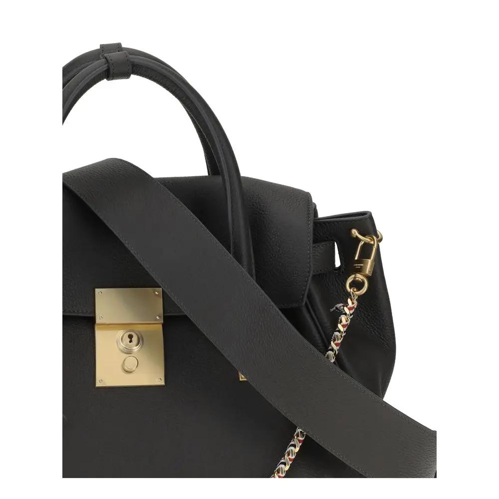 Sac à main Thom Browne en cuir de veau gris Bos Taurus