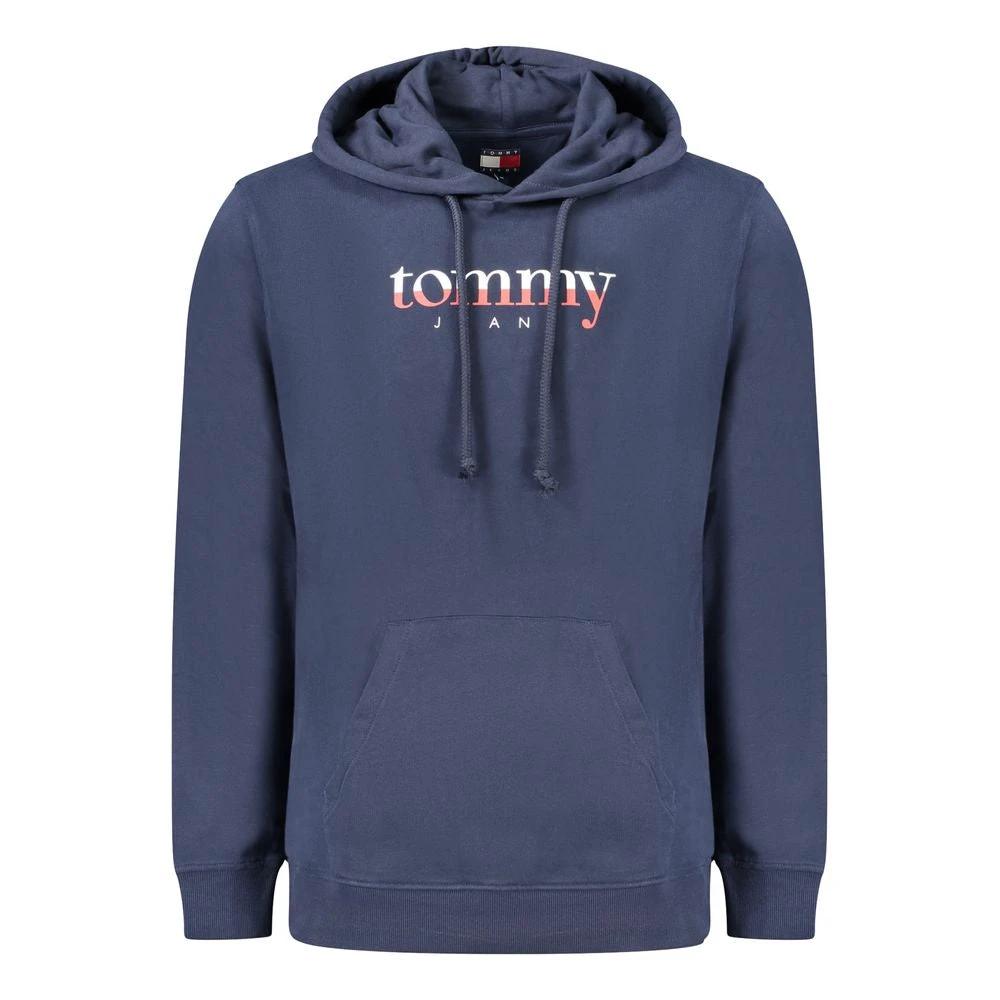 Tommy Hilfiger Blue Cotton Men's Hooded Sweatshirt