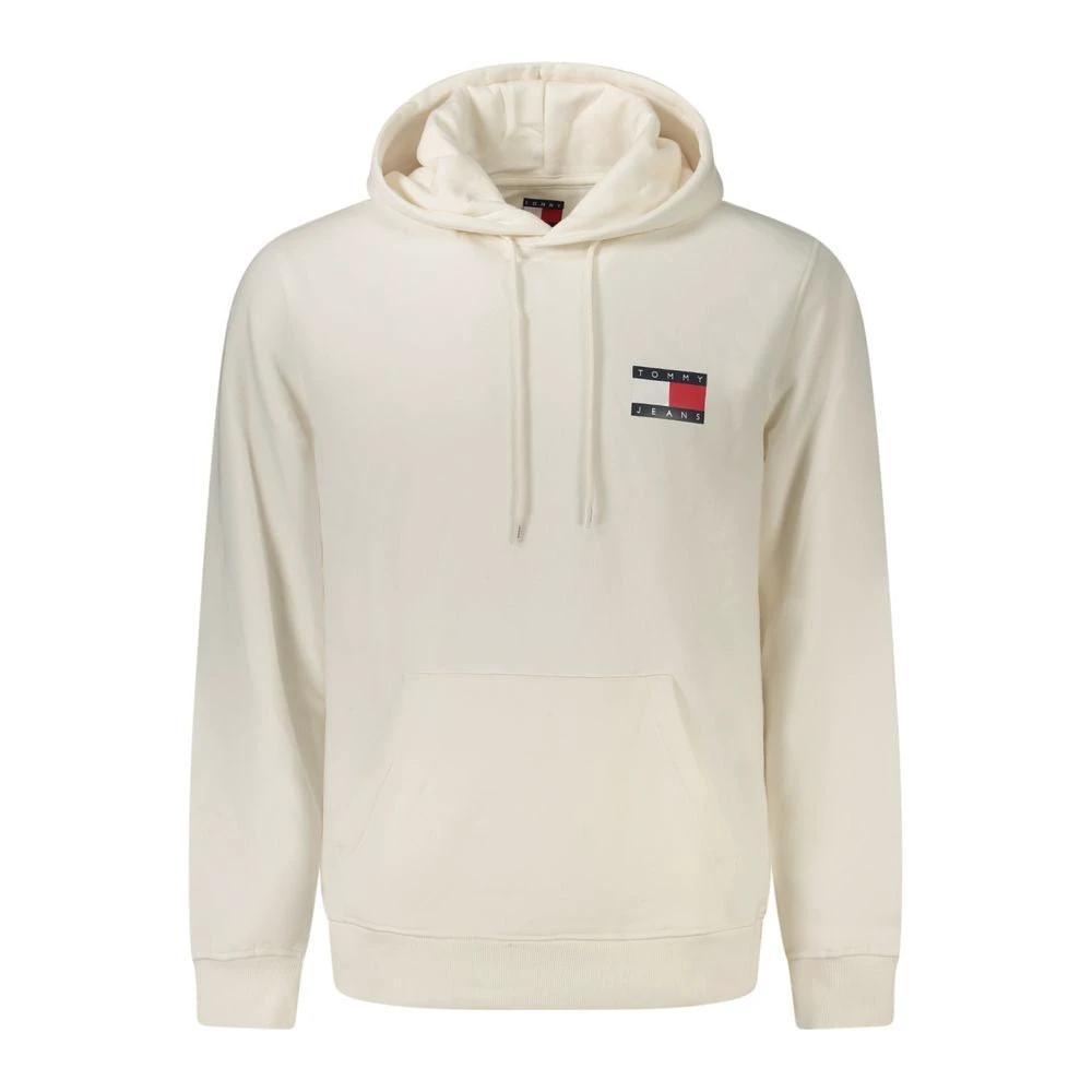 Tommy Hilfiger White Cotton Men's Hooded Sweatshirt Tommy Hilfiger