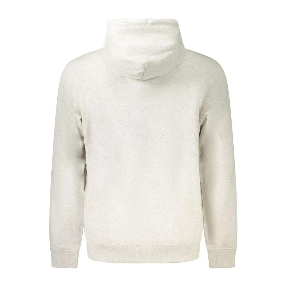 Tommy Hilfiger Gray Cotton Mens Hoodie Tommy Hilfiger