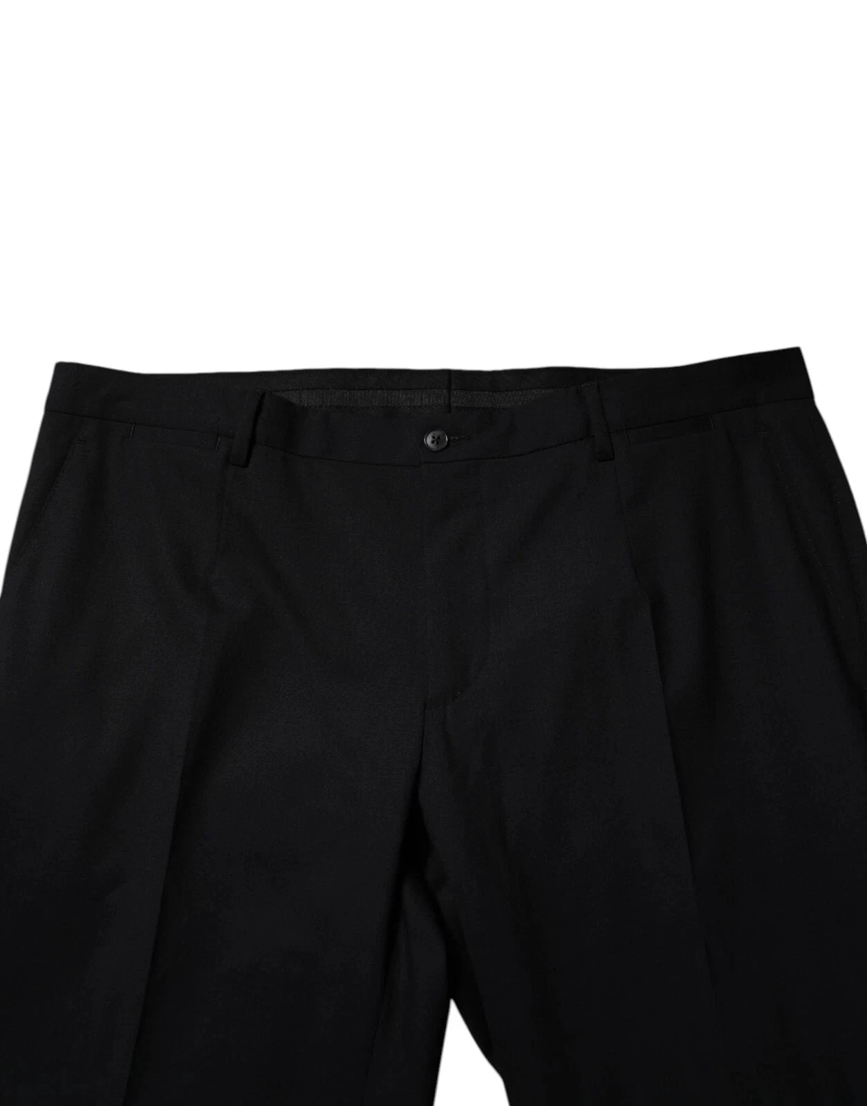 Dolce & Gabbana Black Wool Formal Dress Men Trousers Pants by Dolce & Gabbana