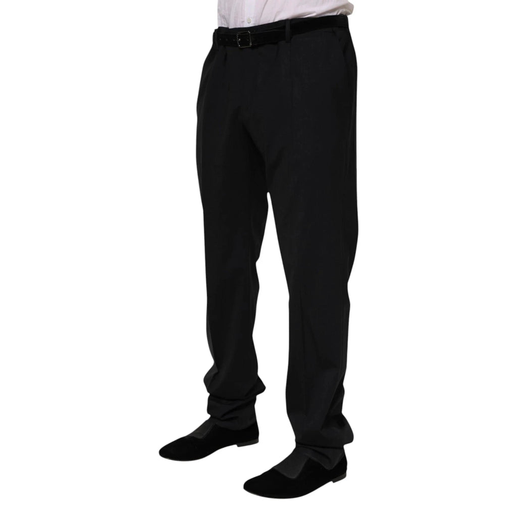 Dolce & Gabbana Black Wool Formal Dress Men Trousers Pants by Dolce & Gabbana