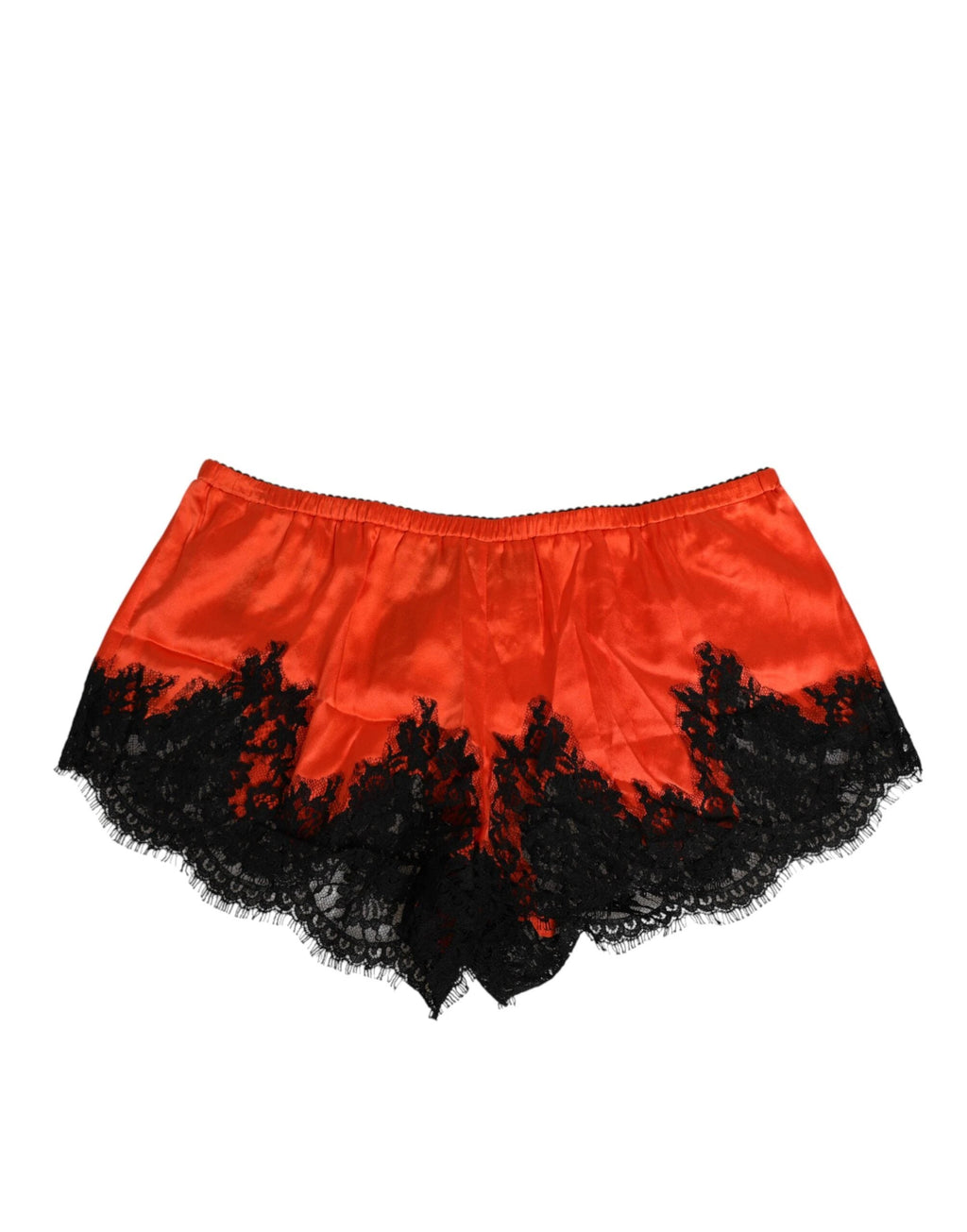Dolce & Gabbana Red Silk Satin Lace Shorts Underwear by Dolce & Gabbana
