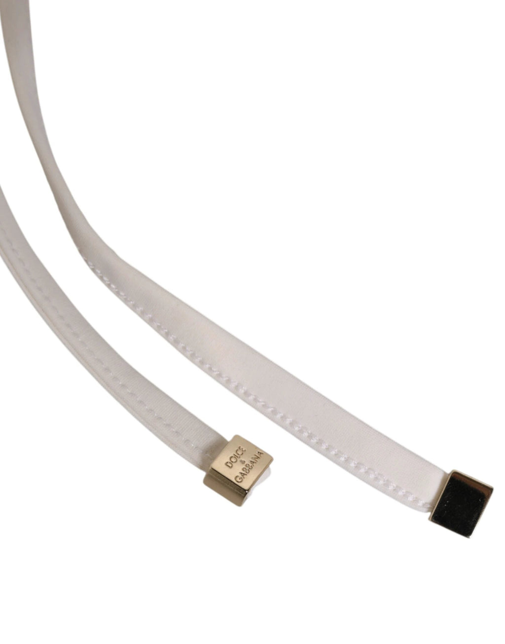 Dolce & Gabbana White Yellow Stripe Tie Side Logo Underwear