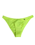 Dolce & Gabbana Neon Green DG Logo Swim Briefs Women Underwear by Dolce & Gabbana