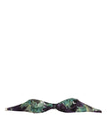 Dolce & Gabbana Purple Green Leaf Print Bandeau Swimwear Underwear by Dolce & Gabbana