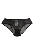 Dolce & Gabbana Black Sheer Mesh Lace Polka Dot Logo Underwear by Dolce & Gabbana