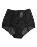Dolce & Gabbana Black High Waist Mesh Sheer Shapewear Underwear by Dolce & Gabbana