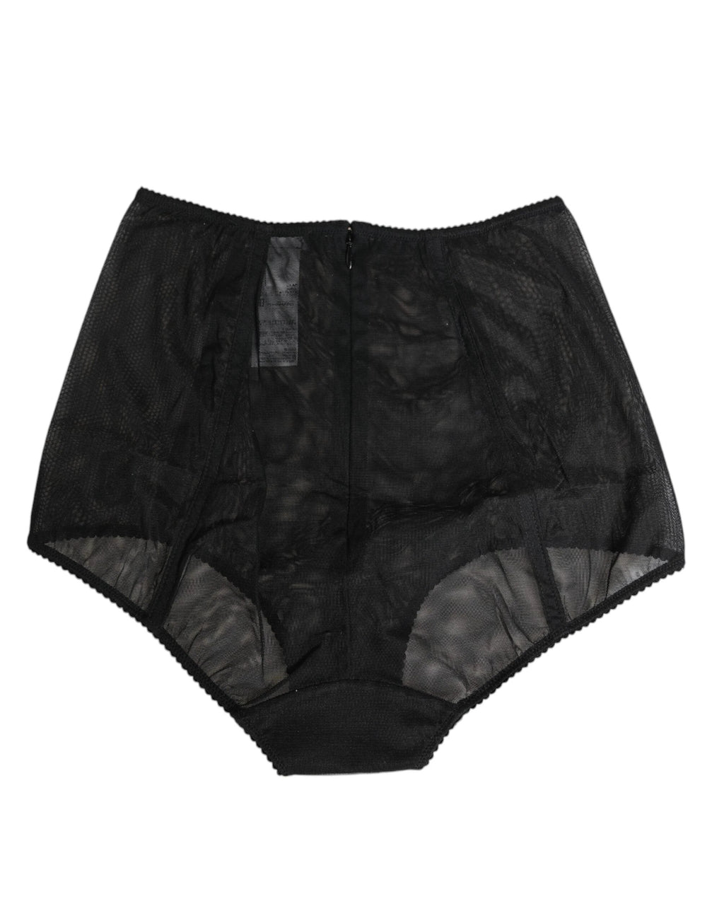 Dolce & Gabbana Black High Waist Mesh Sheer Shapewear Underwear by Dolce & Gabbana