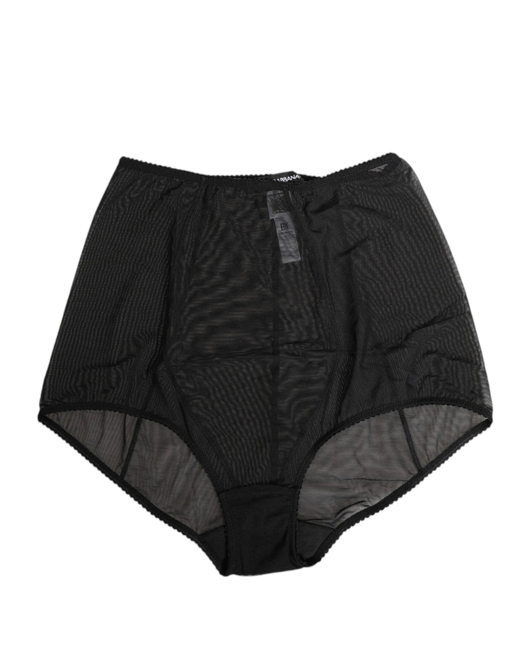 Dolce & Gabbana Black High Waist Mesh Sheer Shapewear Underwear by Dolce & Gabbana
