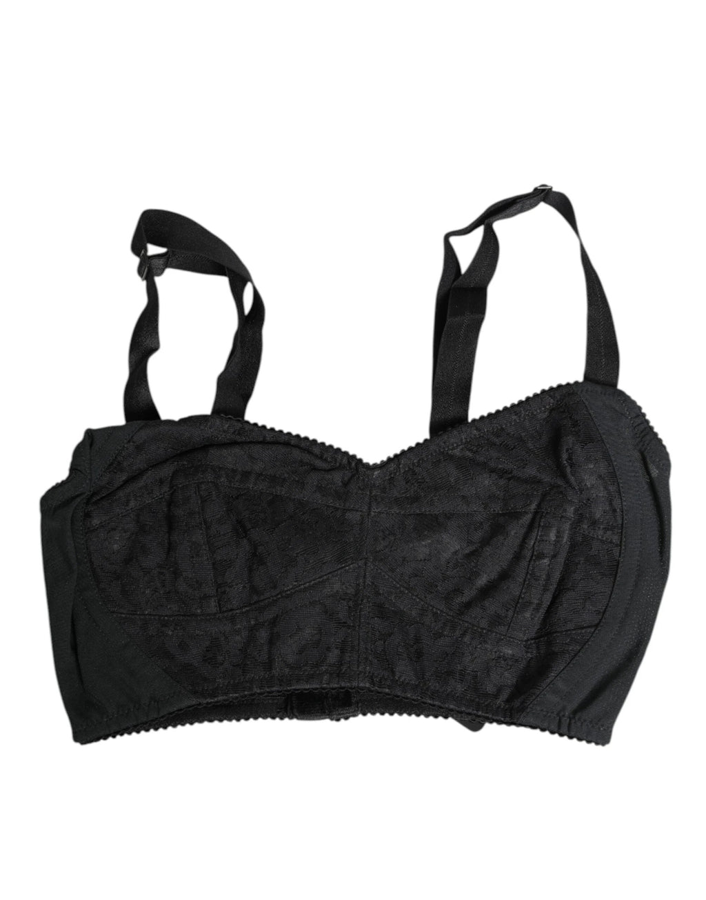 Dolce & Gabbana Black Stretch Nylon Bustier Bra Underwear by Dolce & Gabbana