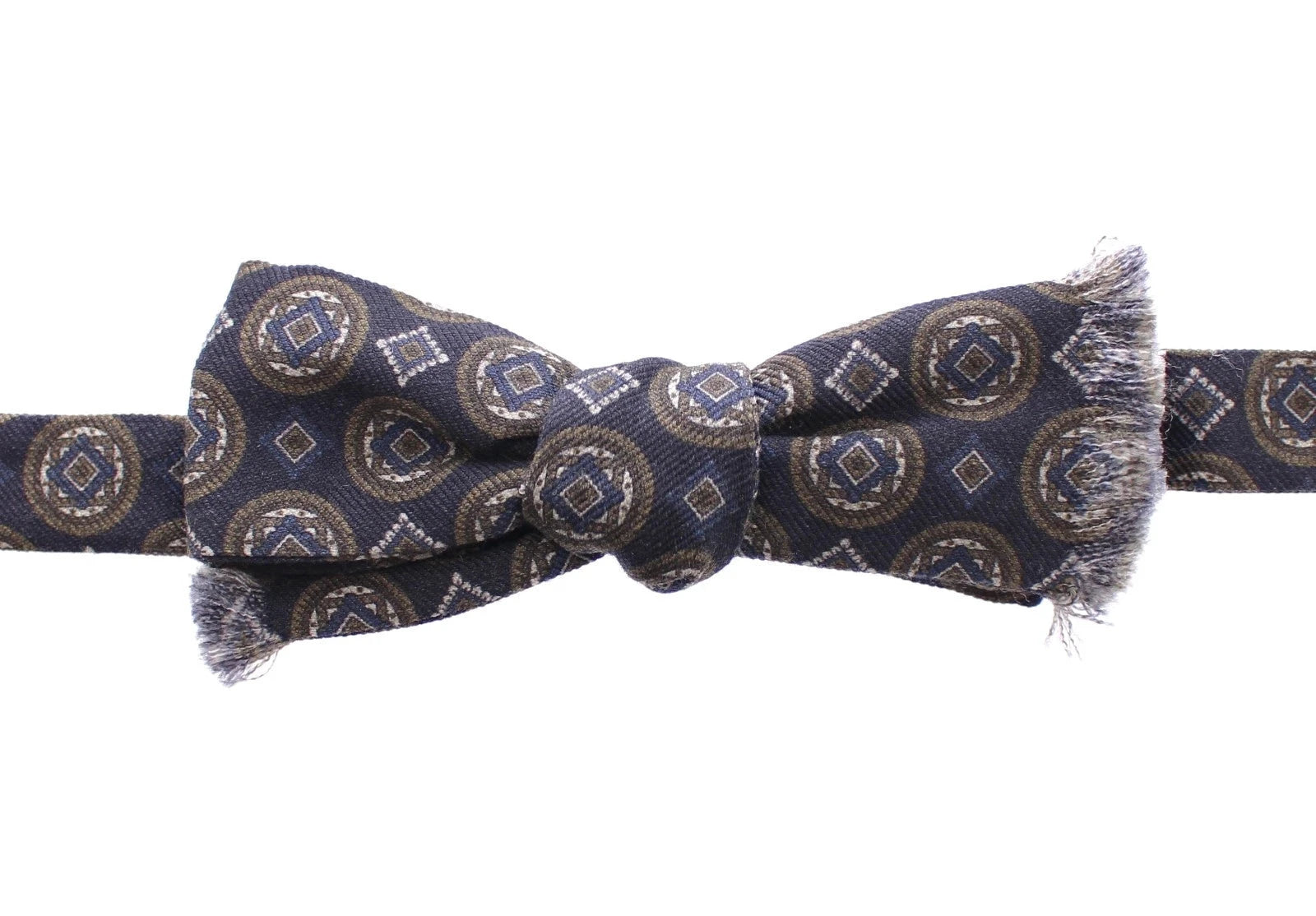 Dolce & Gabbana Blue Silk Baroque Fantasi Tied Bow Tie Papillon by Dolce & Gabbana