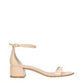 Sandales plates en cuir beige Stuart Weitzman