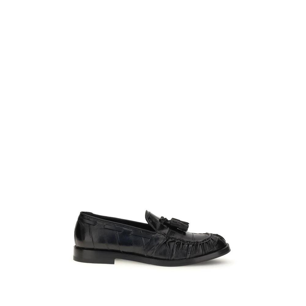 Fratelli Rossetti Black Rubber Slip-On Loafers by Fratelli Rossetti