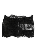 Écharpe tour de cou en dentelle noire Dolce & Gabbana
