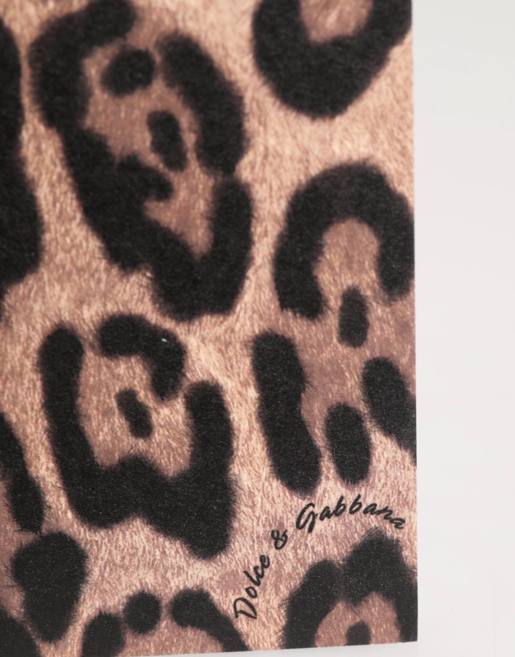 Dolce & Gabbana Multicolor Leopard Print Envelope Paper Post Card Holder by Dolce & Gabbana