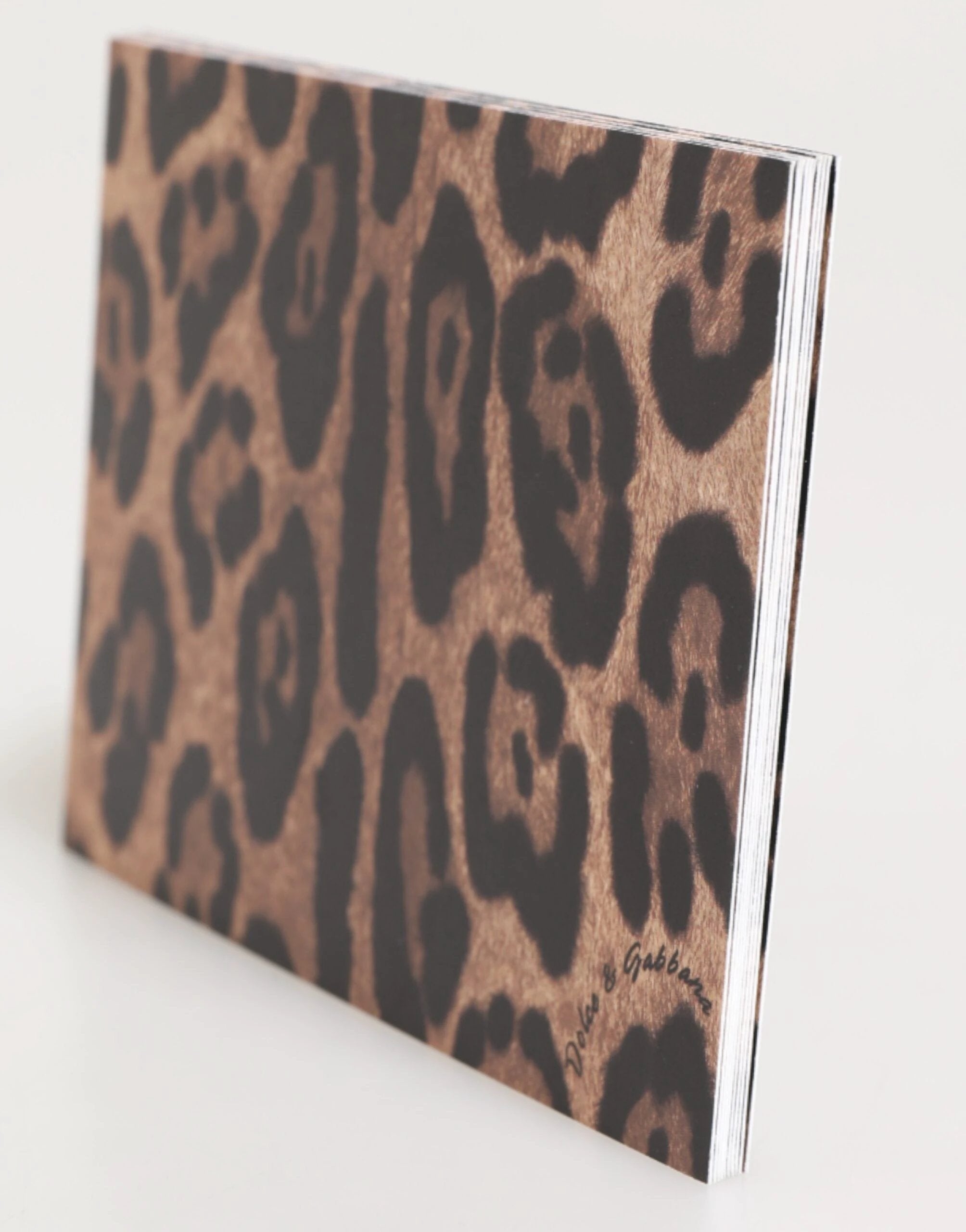 Dolce & Gabbana Multicolor Leopard Print Envelope Paper Post Card Holder by Dolce & Gabbana