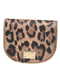 Dolce & Gabbana Brown Leopard Print Calf Leather Small Coin Purse Wallet by Dolce & Gabbana