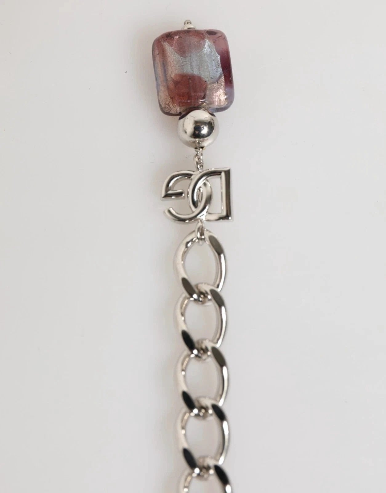 Dolce & Gabbana Multicolor Murano Glass Beads Brass Zamak Necklace by Dolce & Gabbana