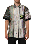 Dolce & Gabbana Multicolor Graphic Collared Casual Shirt by Dolce & Gabbana