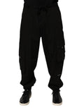 Dolce & Gabbana Black Cotton Cargo Jogger Sweatpants Pants by Dolce & Gabbana